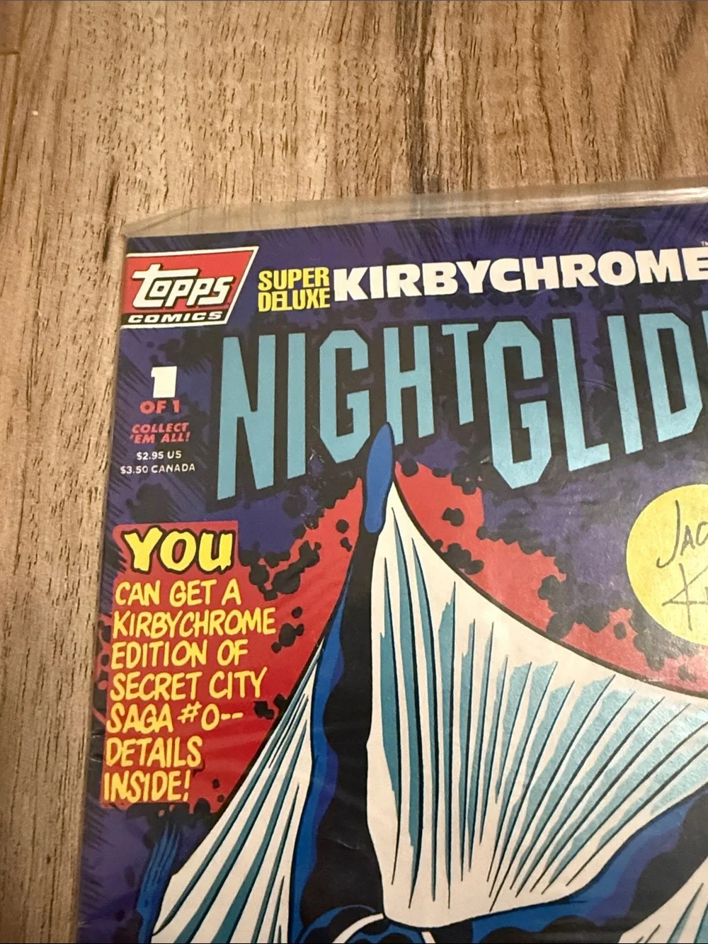 Night Glider #1 Jack Kirby Secret City Saga Topps Comics 1993 Comic factory seal
